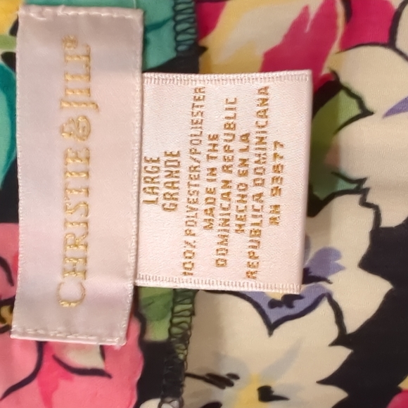 'Christie & Jill' Print Top Size L , Polyester. - Picture 2 of 4